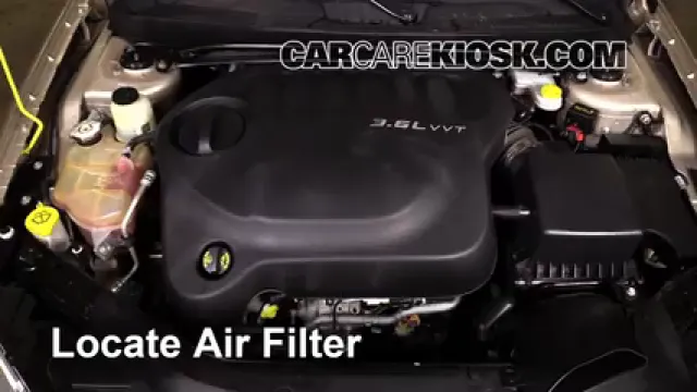 2013 Chrysler 200 Limited 3.6L V6 FlexFuel Sedan Air Filter (Engine) Replace